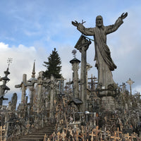 Jesus at the Hill of Crosses, Lithuania - Desktop Background.