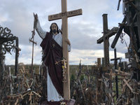 Jesus the Messiah at the Hill of Crosses, Lithuania - Desktop Background.